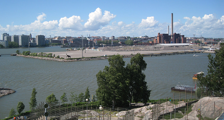 Helsinki, Korkeasaari, uitkijktoren, landschap, de mammoet