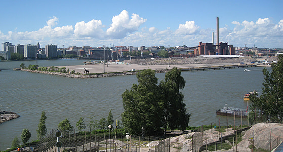 Helsinki, Korkeasaari, Torre de la observación, paisaje, el mamut