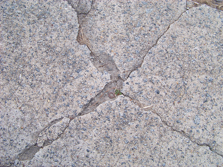 Цемент, Грей, трещины, бетон, Старый, грубый, материал