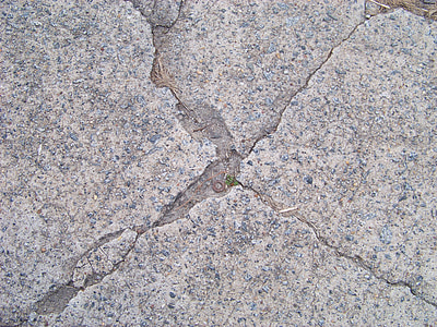 cement, gray, cracked, concrete, old, rough, material