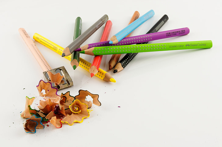 color, pens, colorful, colored pencils, pointed, spitzer, colour pencils