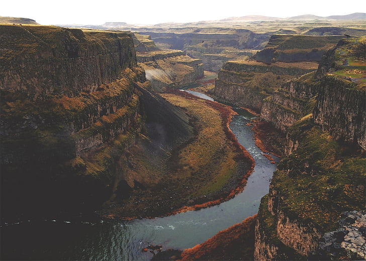 Grand, kaňon, Foto, krajina, řeka, datový proud, útesy