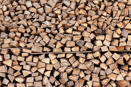 woodpile, picado, logs, corte, empilhadas, pilha, lenha