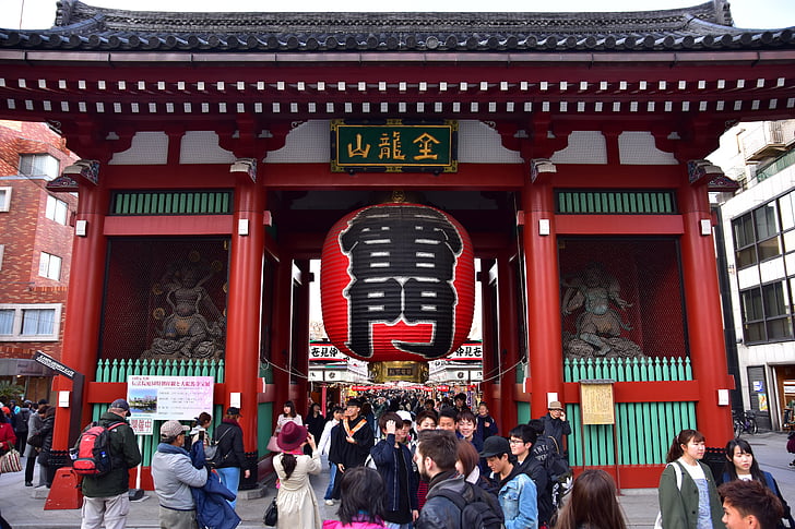 Tokyo, Asakusa, Kaminarimon vrata, Aziji, Kitajska - vzhodni Aziji, kultur, kitajske kulture