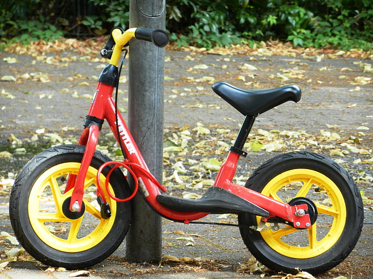 cykel, en motorcykel, barn, hjulet, med cykel, ekrar, idrott