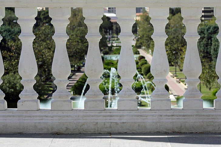 balustrada, Parc, simetria