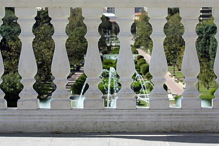 balustrade, Park, symmetri