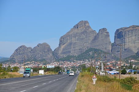 Meteora, Griekenland, Cliff, orthodoxe, landschap, Rock, berg