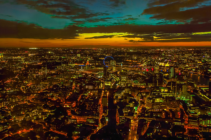 panorama, views of the city, london