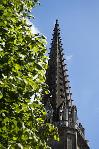 campanar, l'església, Patrimoni, l'estiu, vitri, Bretanya