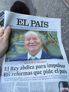 krant, Nieuws, Spanje, koning, berichten, keuze, innovatie