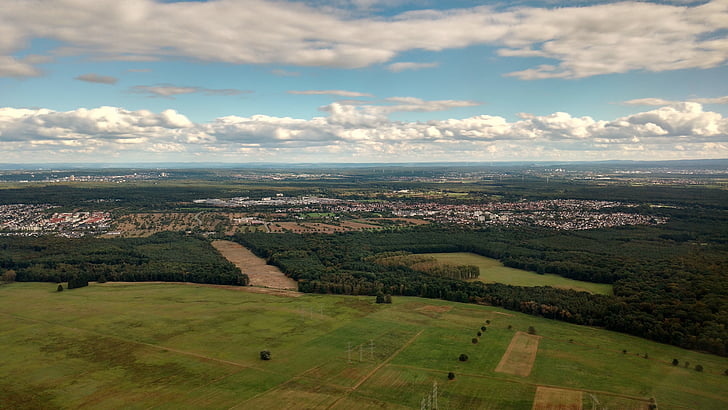 frankfurt, flight, landscape