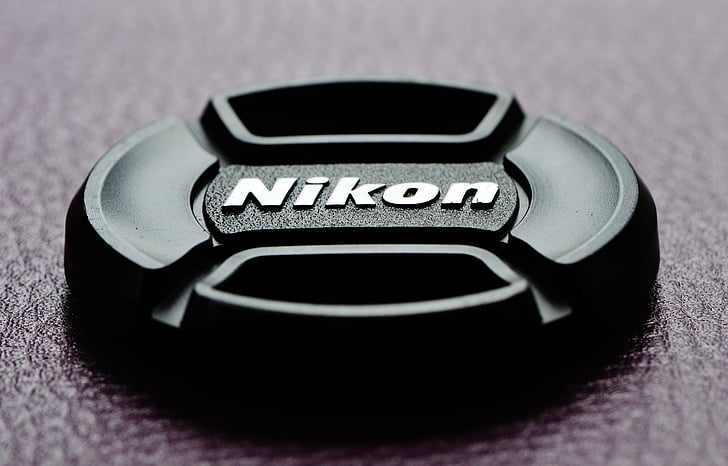 Nikon, objektivdæksel, kamera, tilbehør, fotografi, fotografering, linse
