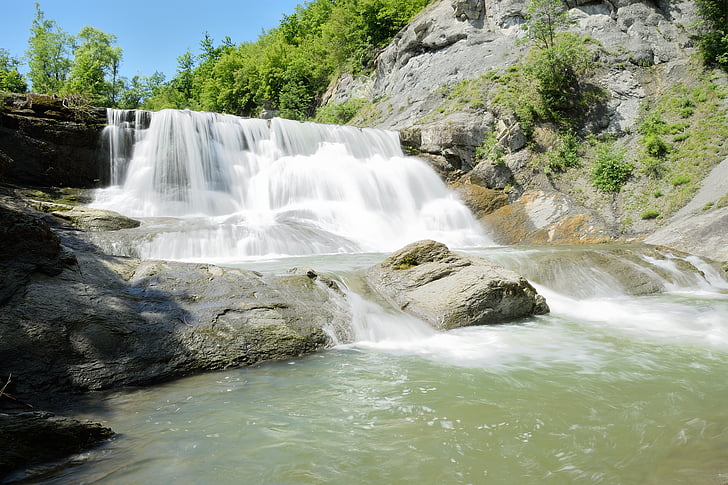 hristovski falls, landskap, Vacker, vattenfall, naturen, floden, skogen