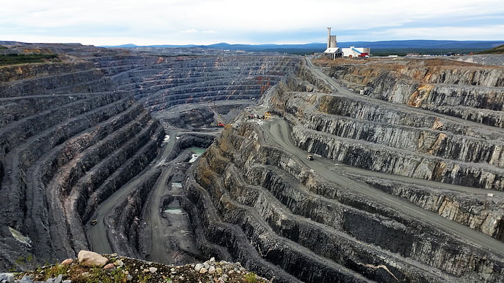 Švedska, rudnik bakra, : Gällivare, Boliden, aitik, priroda