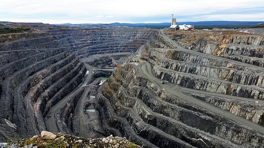 Suecia, mina de cobre, Gällivare, Boliden, aitik, naturaleza