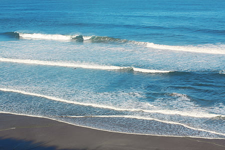 onda, praia, País Basco, mar, França, lado, natureza