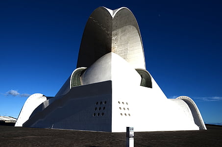 Calatrava, Auditorio de tenerife, Tenerife, Architektura, avantgarda, čelní, symetricky