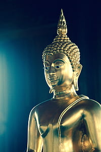 Банкок, Буда, злато, медитация, будизъм, Тайланд, Азия