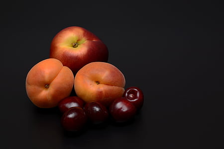 abrikoser, nektarin, kirsebær, stenfrugt, frugt, Sød, mad