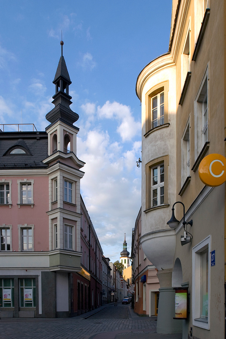 Opole, Marketplace, Polen, Schlesien, arkitektur, Europa, Street