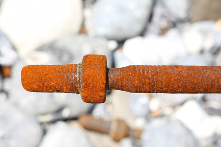 salt water, bolt, corroded, corrosion, decay, nut, oxidation