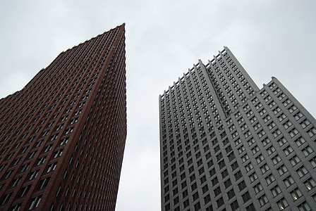 La Haye, gratte-ciels, gratte-ciel, architecture, scène urbaine, structure bâtie, immeuble de bureaux