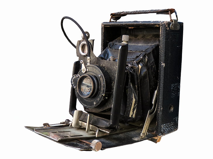 Foto, fotocamera, vecchio, mercato delle pulci, nostalgia, fotografia