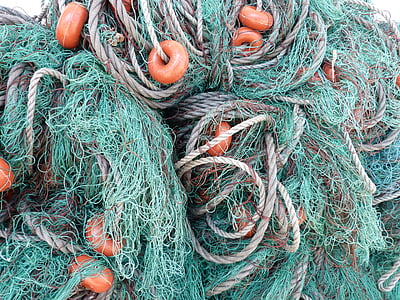 redes de pesca, red de pesca, pesca, red, Puerto, Costa