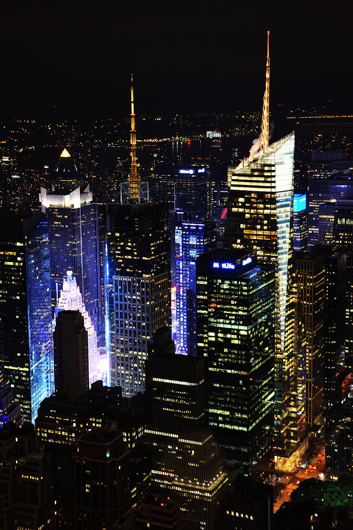 NYC, ny, Manhattan, stora äpplet, skyskrapa, new york, skyskrapor