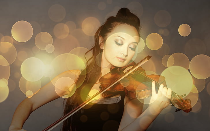 violina, umetnik, solistin, instrument, glasbenik, glasbilo, ženska
