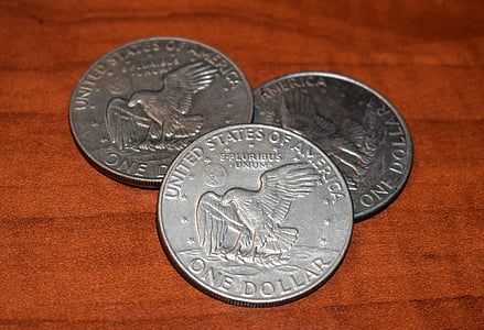 bani, USD, Dolar monede, dolari de argint, necirculate, moneda, bani vechi
