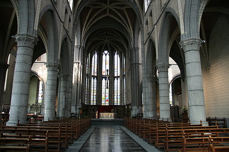 Kościół, Bazylika, Belgia, Katedra, w kościele, Architektura, w świątyni