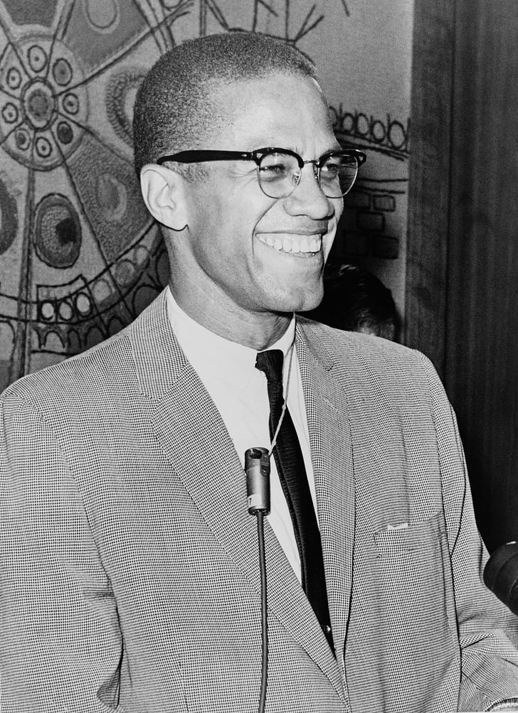 mand, African american, sort, Malcolm x, 1962, USA, Negro