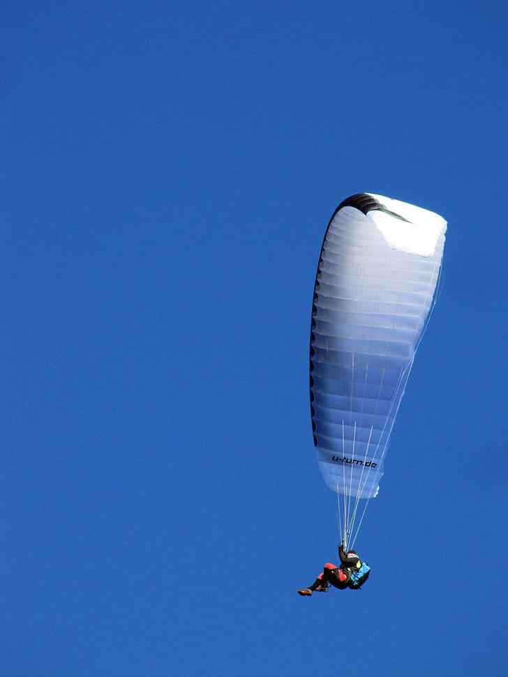 Parachute, hemel, sport, Extreme sporten, zweefvliegtuig