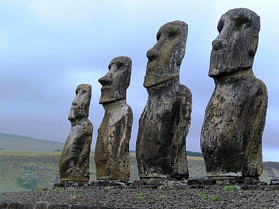 Veľkonočný ostrov, Čile, Dovolenka, staroveké civilizácie, Staroveké, žiadni ľudia, staré zrúcaniny