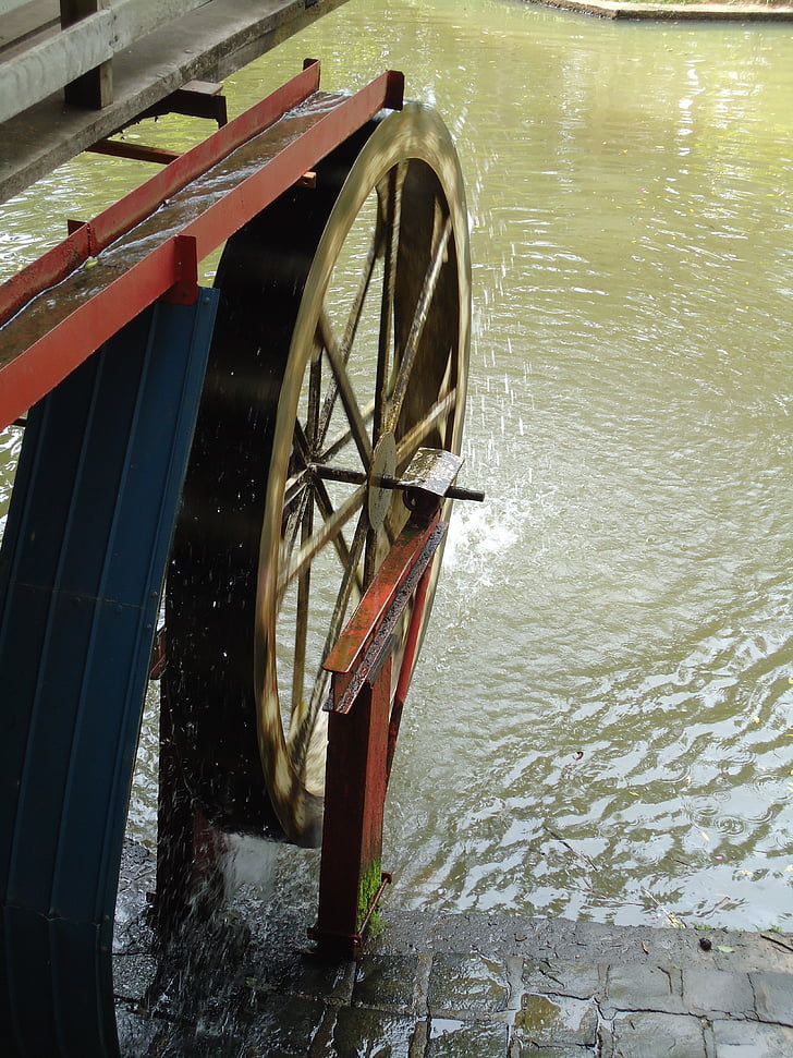 wheel, water, waterwheel, sustainability