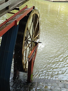 колесо, воды, водяное колесо, устойчивость