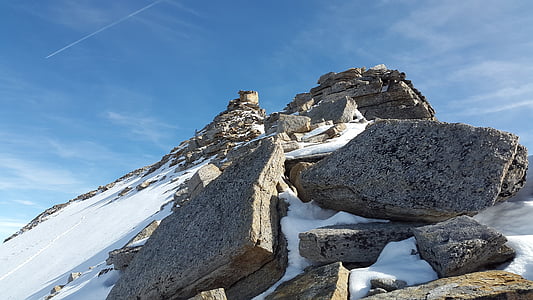 high angelus, summit, ridge, south tyrol, alpine, gebrige, mountains