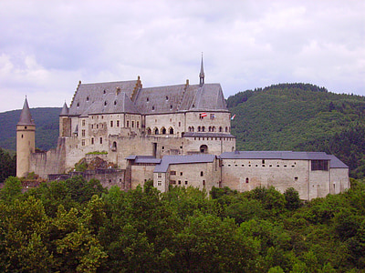 성, vianden, 룩셈부르크, 국경 지역