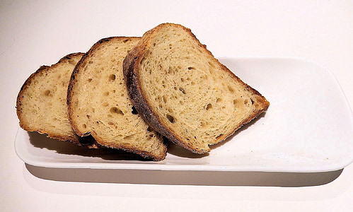 ψωμί ολικής άλεσης, κομμένο σε φέτες, υφή, βρώμη, καλαμπόκι, σιτάρι, ψωμί