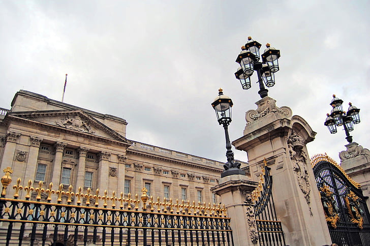 Londýn, královna, tradice, Royal, zlatý, nádherná, palác