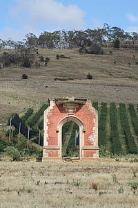 fachada do colégio de Horton, ruínas de campbelltown, Tasmânia