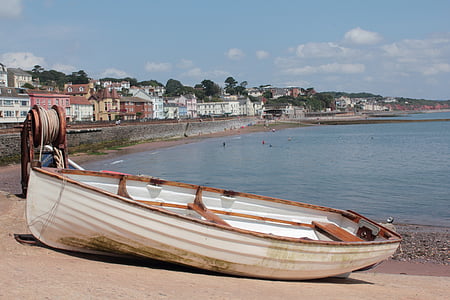 Dawlish, Devon, pobrežie, Beach, morské pobrežie, piesok, pobrežné