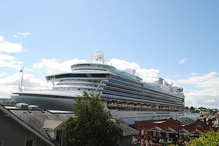 cruise ship, ship, berthed, shipyard, liner, nautical, vessel