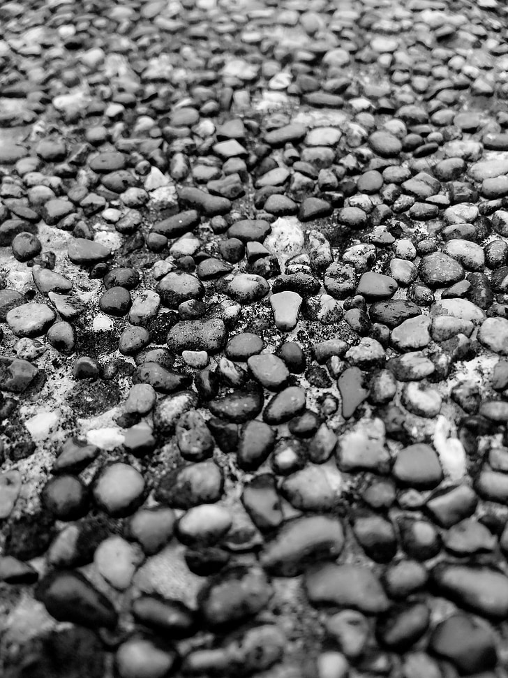 Pebble, đá, đơn giản, thiền định, màu đen, tự nhiên, Rock