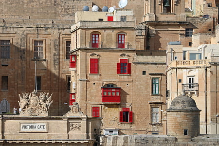 valleta, Malta, Victoria cate, arkitektur, berømte place, historie
