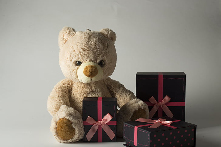 bambini, Teddy bear, peluche, regali