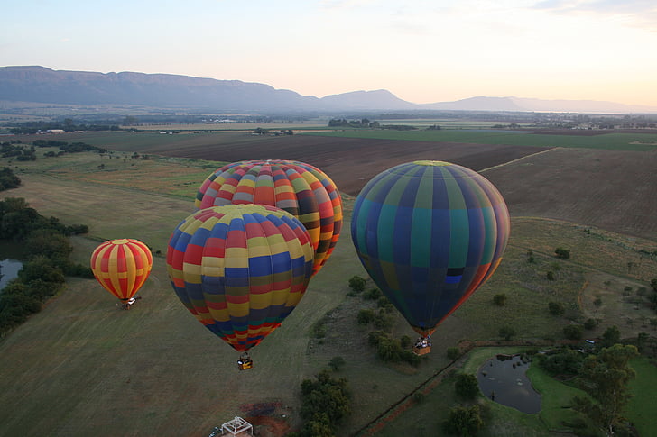 βουνά, Hotair, πτήση με αερόστατο, τοπίο, γραφική, στα ύψη, πολύχρωμα