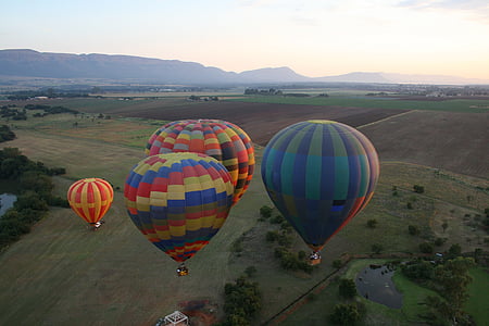 mountains, hotair, ballooning, scenery, scenic, soar, colourful